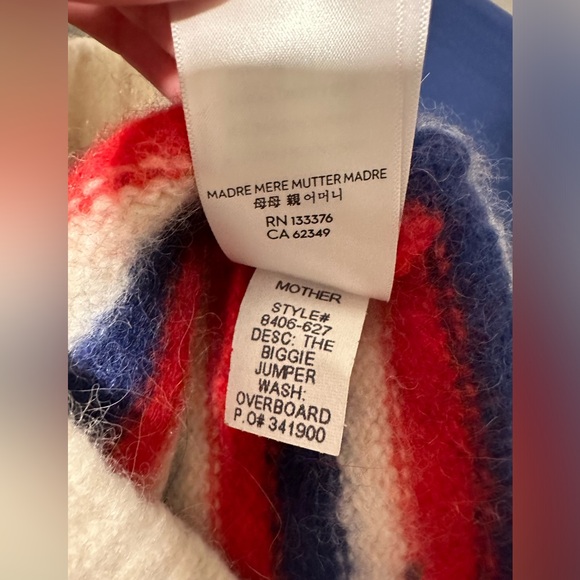 MOTHER Biggie Oversized Sweater Size M - Picture 5 of 8